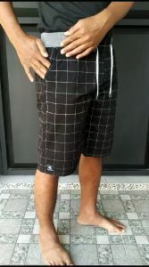 Celana Pendek Tartan Pinggang Karet Motif Kotak Chinos Pendek Bahan Katun Combed Premium Quality Size 27 Sampai 44