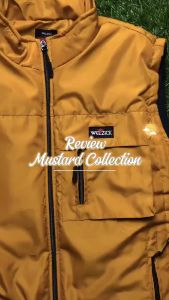 WELZICK - Rompi Vest Pria Wanita Casual Parasut Outdoor RGN02 Mustard