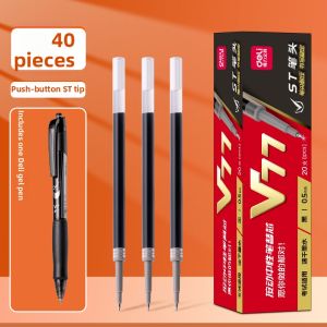 deli | Smooth Writing Clickable Bullet Tip 0.5mm Pen Refills