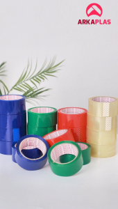 ARKAPLAS Lakban Bening Coklat 2 inch (72Yard & 90Yard)