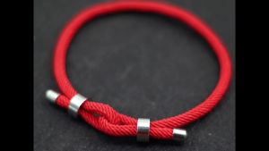 Noter Lucky Red Thread Bracelet For Men Unfading Stainless Steel Adjustable Cord Chain Braslet Pulsera Roja De Proteccion Joias