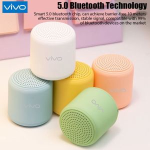 ♥100% ผลิตภัณฑ์ดั้งเดิม + Gratis Ongkir♥ลำโพงบลูทูธขนาดเล็กแบบพกพาสีสันสดใส VIVO คอลัมน์เครื่องเล่นเพลงไร้สายลำโพงกลางแจ้ง3D สเตอริโอเพลงรอบทิศทางกล่องเสียงเบส