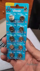 Vỉ 10 viên pin VINNIC AG10 / L1131F / G10 / LR54 / L1130 / C10 1.5V - Chính hãng