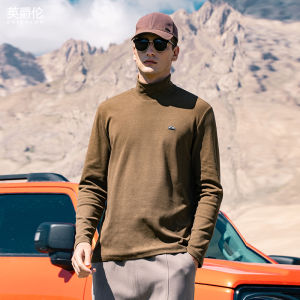 Enjeolon | Antibacterial Double-faced Devoe Semi-High Collar Long Sleeve Thick T-Shirt