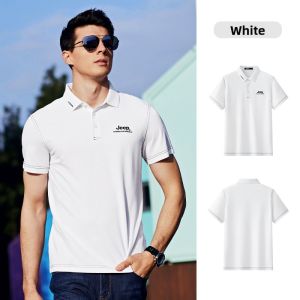 Jeep | Jeep Official Ice Sensation Polo Shirt Mens Outdoor Breathable T-Shirt Short Sleeve Sportswear Ultra Light Windproof UV Protection