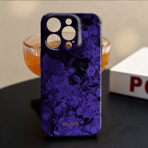 Purple Clover Carpet For iPhone 17 16 15 14 13 Pro Max Air 17e Hard tpu Bumper Cover Coque Case Blank