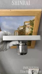 ( 15*15 CM - Có Thể Dán Gạch Được ) Ga Thoát Sàn Phễu Thoát Nước INOX SUS304 Tấm Đặc Loại Dày Nhà Tắm SHINRAI