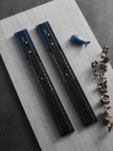 GUTE | Damping Silent Thickened Stainless Steel Rails For Cabinets & Keyboard Trays