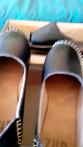 Sepatu Kulit Wanita / Flat Shoes Bahan Kulit Sapi Asli Garut Z-069