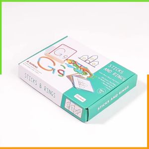 Bộ Xếp Hình Logic Cầu Vồng Và Thẻ Hình Mô Phỏng- Đồ Chơi Kết Hợp Tay Mắt - Đồ chơi Montessori