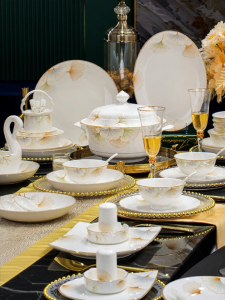 mornenjoy | High Aesthetic Home Use Ceramic Dinner Set