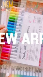 Bút brush viết calligraphy cao cấp Giorgione bút dual tip brush pen 2 đầu đa năng trang trí sổ bullet jounal take note