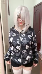 Áo khoác nữ có mũ chống nắng gió cardigan in hình Đầu lâu thời trang Hàn Quốc