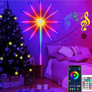 RGBIC Firework LED Strip Light Bluetooth APP Control USB 5V Neon Strip Christmas Party Decoration Music Sync Bedroom Decor Light
