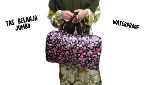 Tas travel organizer lipat tote bag besar tahan air tas belanja jinjing laundry bag pakaian jumbo