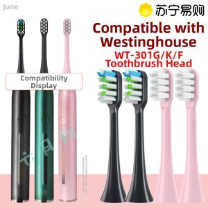 Soft Bristle Electric Toothbrush Head Compatible with Westinghouse WT-301G/K/F Universal Replacement Brush Head for Early June