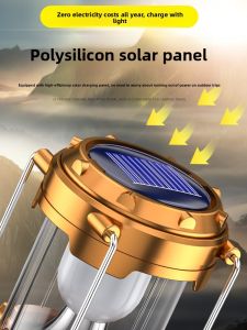 MONLEYTA | Long-Lasting Solar Powered Camping Lantern Outdoor Emergency Disaster Relief Multi-Function Horse Lamp Tent Light