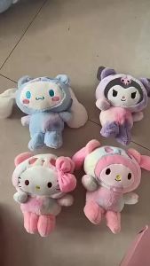 [ ⭐ 24 giờ ⭐ Đồ chơi Kuromi] Đồ chơi anime đầy màu sắc Hello Sanrio Kawaii My Melody Kuromi Cinnamoroll thú nhồi bông mềm mại gối nhồi bông quà tặng cho tr