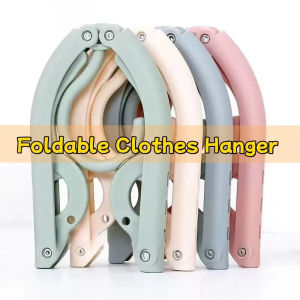 10pcs Magic Portable Clothes Drying Rack Compact Foldable Travel Plastic Clothes Hanger Convenient