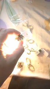 Dây đèn led trang trí fairylight đom đóm có sẵn pin dài 1m