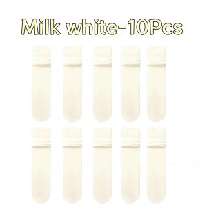 20 Pairs Thin Ice Silk Womens Long Tube Socks Summer Cool Mid Calf Socks Black and White Ice Ice Socks Pile Pile Ladies Socks