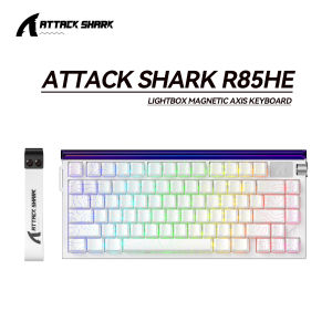 ATTACK SHARK | Attack Shark R85 HE Wired Magnetic Gaming Keyboard 8KHz High Speed 0.005mm RT Precision Full Game Functions