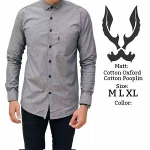 Kemeja Pria Coksu Panjang Top Boyi Man M-XXL
