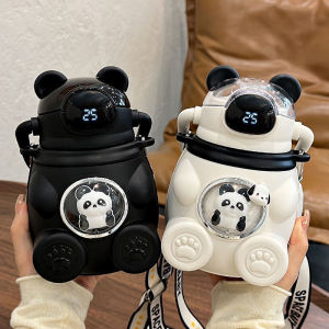 Cốc Giữ Nhiệt Cho Trẻ Em Cỡ Lớn Bằng Thép Không Gỉ 316 Có Thể Đo Nhiệt Độ Cốc Đựng Nước Có Ống Hút Cốc Đựng Nước Cho Học Sinh