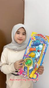Mainan Anak IM-2106/AB PANCING IKAN WATER GAME Mainan Pancingan Anak Set Magnetik Edukatif Kolam Air
