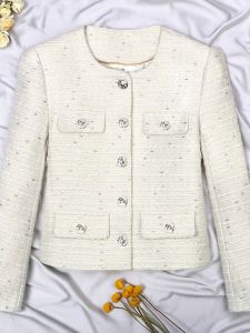 Elegant French Style Round Collar Short Jacket
