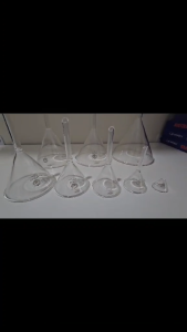 MT- 60mm LABORATORY GLASS FUNNEL BOROSILICATE GLASS HEAT & CHEMICAL