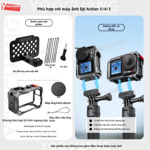 YOOCUANG | Khung Kim Loại Cho DJI và Rock Camera cho Quay ở Góc Đất
