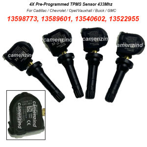 4PCS TPMS Sensor 13598773 13544444 13540602 13516165 13589601 13540603 433MHz For Cadillac ATS CT5 CTS SRX XT5 CT6 CT4 Escalade