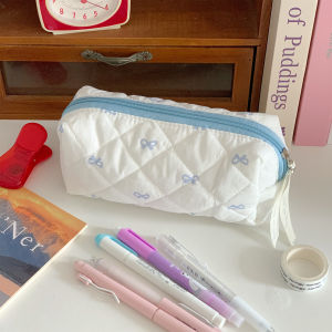 Large Capacity Cosmetic Storage Box for Women Cute Butterfly Knot Lipstick Makeup Bag Desktop Organizer Household Storage