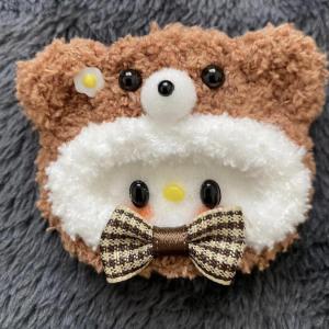 Handcrafted Fun Jester Hat Hair Clip Cute Crocheted Edge Color Block Finished Product Fashionable Hair Accessories Side Clip