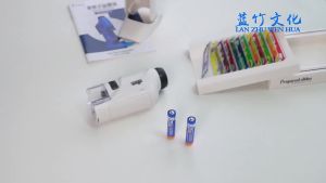 Kid Science Experiment Pocket Microscope with LED Light 60-120x Battery Powered Home School Biological Science Educational Toys
