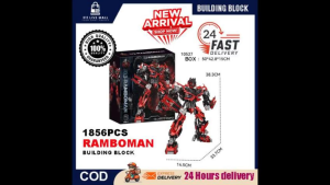 K BOX 1856 PCS TRANSFORMERS OPTIMUS PRIME BUILDING BLOCKS MICRO BRICKS PREMIUM QUALITY LEGO