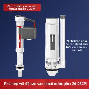 HUAZINIAO | Van Nhập Nước và Van Xả cho Bồn Cầu Treo Tường