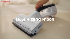 HIZERO H100R Handheld Bionic Surface Cleaner | Cordless 4-in-1 Wet & Dry Cleaner | No-Suction Technology | Self-Cleaning | Ultra-Lightweigh | Cordless Hard Surface Cleaning Tool that Leaves Surfaces Streak-Free and Dry No Rags Needed