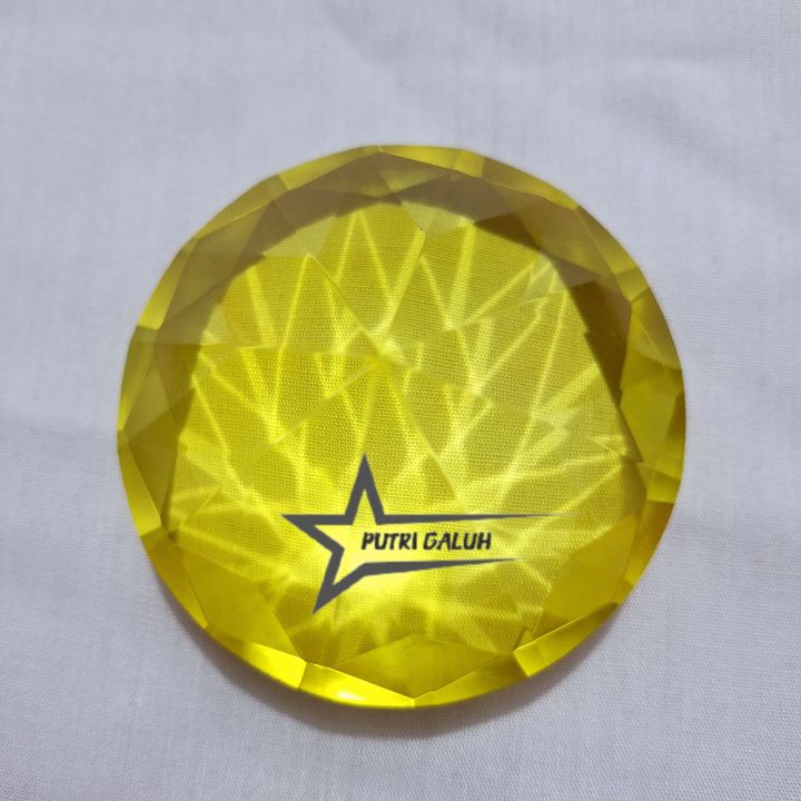 Batu Permata Diamon CUBIC ZIRCONIA YELOW JUMBO Ukuran 8x8x5 Cm | Lazada ...