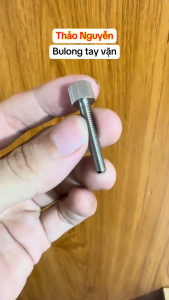 Núm vặn tay ren ngoài inox 304 M3 M4 M5 M6 dài 6mm đến 30mm | Vít tay vặn đầu khía