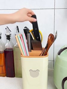 กล่องเก็บมีดช้อนส้อม ที่เสียบมีดพลาสติกเกรดดี ที่ใส่มีดอเนกประสงค์ กล่องใส่มีด มีรูระบายอากาศได้ดี เป็นอุปกรณ์ถนอมของใช้ในครัว อุปกรณ์จัดเก็บเครื่องครัว จัดระเบียบในครัว