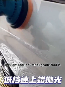 REAIM Cordless Heavy Duty Car Polisher 125mm Buffing Machine Portable Auto Polishing Tool for Car Detailing Home Furniture Metal Waxing