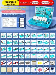 deli | Physics Educational Science Kit Electromagnetism Optical Mechanics Experiments Full Set