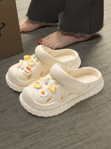 BAIMUQINGCHEN | Comfortable Slip-on Sandals Summer Wear Thick Heel Increase Height