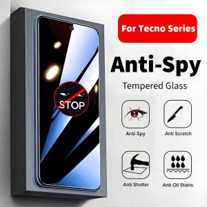 Kính cường lực chống nhìn trộm cho Tecno Spark 10 4G 10C Go 2024 2023 20 Pro 20c 6 Go Pova 5 6 7 Pro 5G Camon 20 Pro 5G miếng bảo vệ màn hình phim