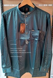 Baju Koko Pria Al Noor Size S Dewasa -- Bahan Sultan Model Elegan