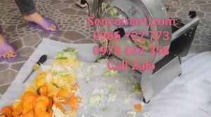 Máy thái bắp cải đẹp đều máy thái lát củ quả bằng điện 220v