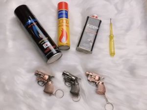 (SỐC) BẬT LỬA KHÈ MÓC KHÓA HÌNH ĐỘC LẠ SDV007 LỬA KHÒ ĐỎ KIM LOẠI XÀI GAS