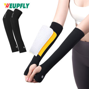 1 Pairs Volleyball Arm Sleeves with Protective Pads & Thumb Hole | Forearm Sleeves for Passing Hitting & Defense